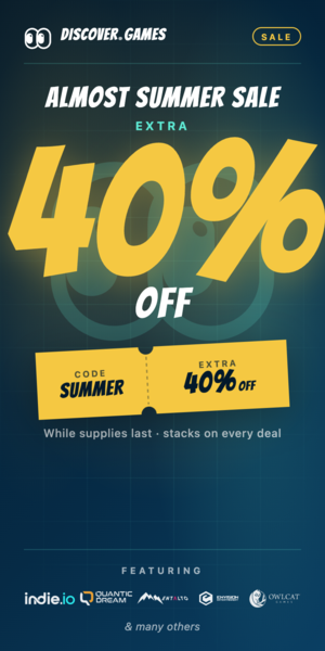 Advert banner for Discover.Games