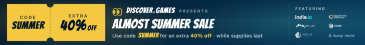 Advert banner for Discover.Games