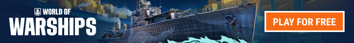 Advert banner for World of Warships