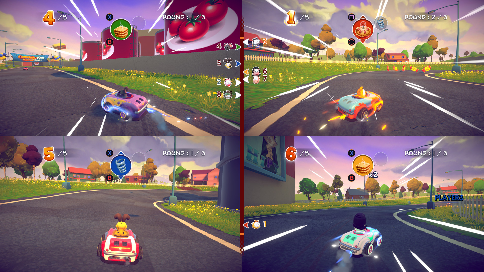 Screenshot thumbnail of Garfield Kart - Furious Racing