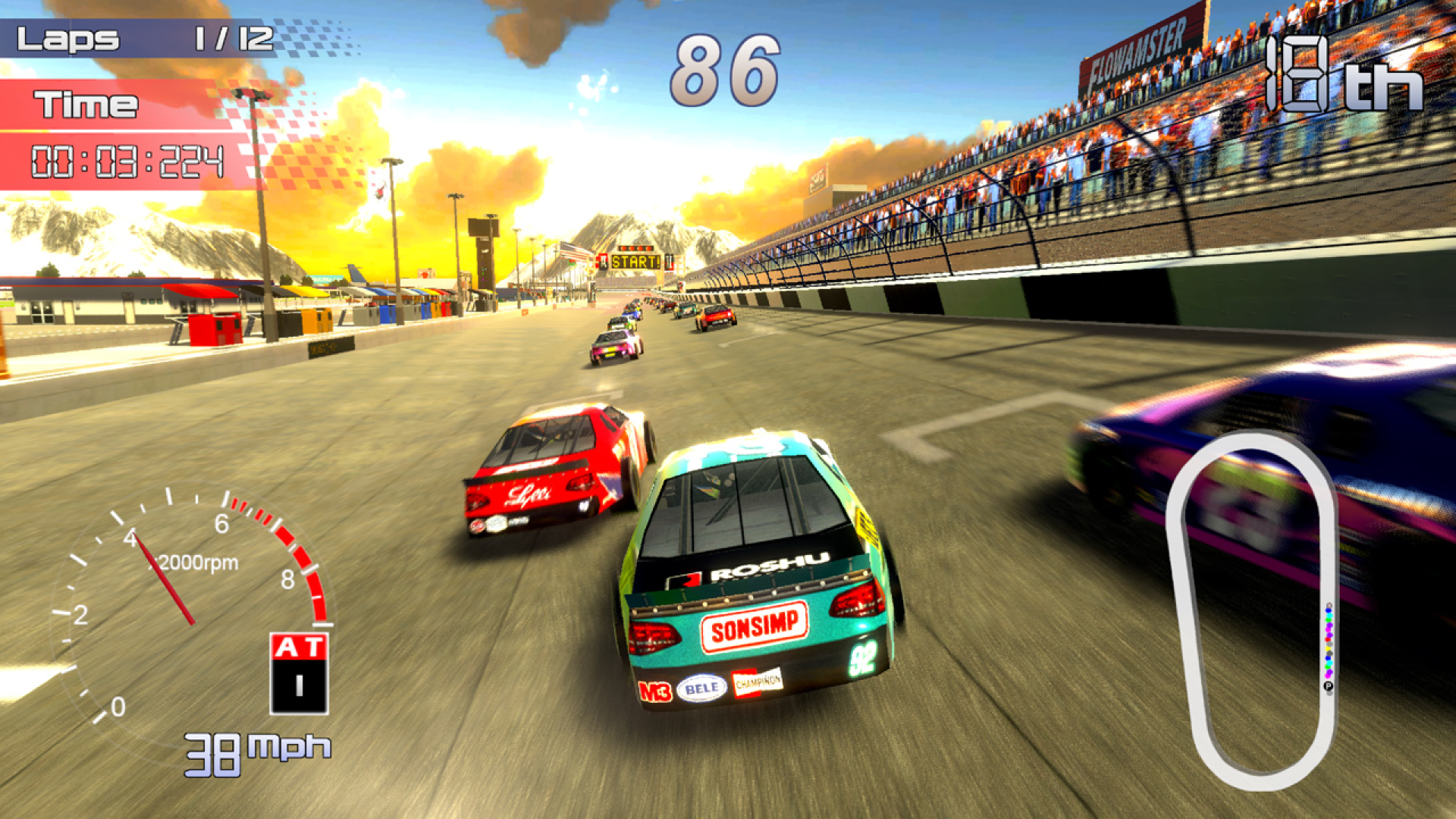 Screenshot thumbnail of Speedway Racing