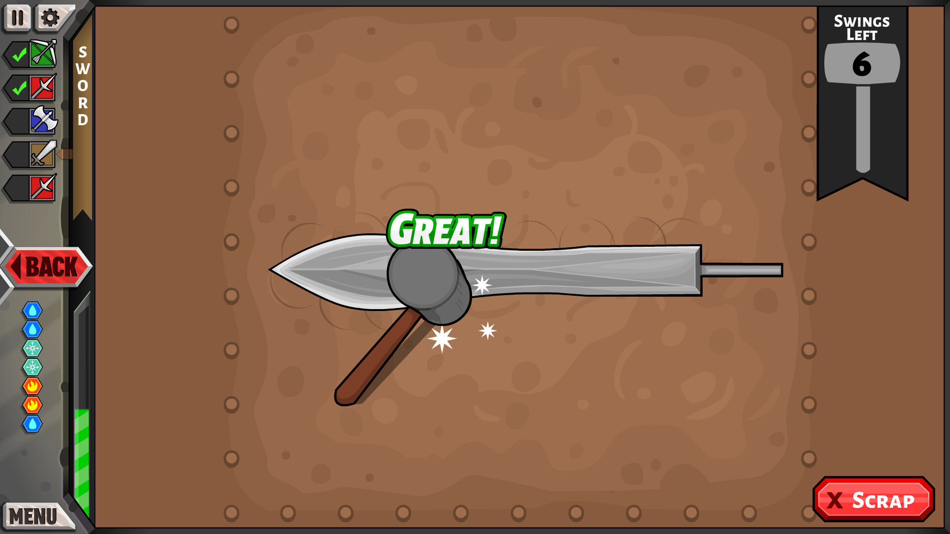 Screenshot thumbnail of Jacksmith: Weapons and Warriors