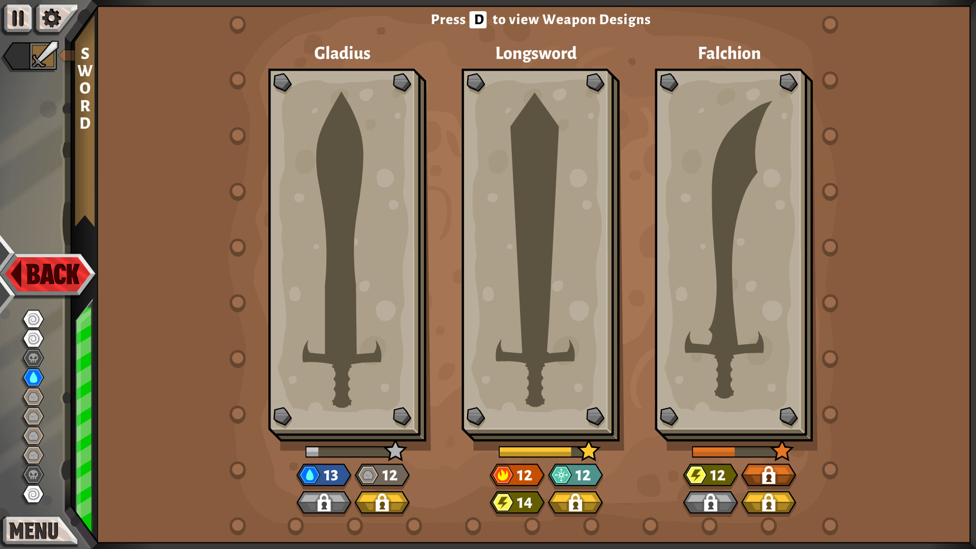 Screenshot thumbnail of Jacksmith: Weapons and Warriors