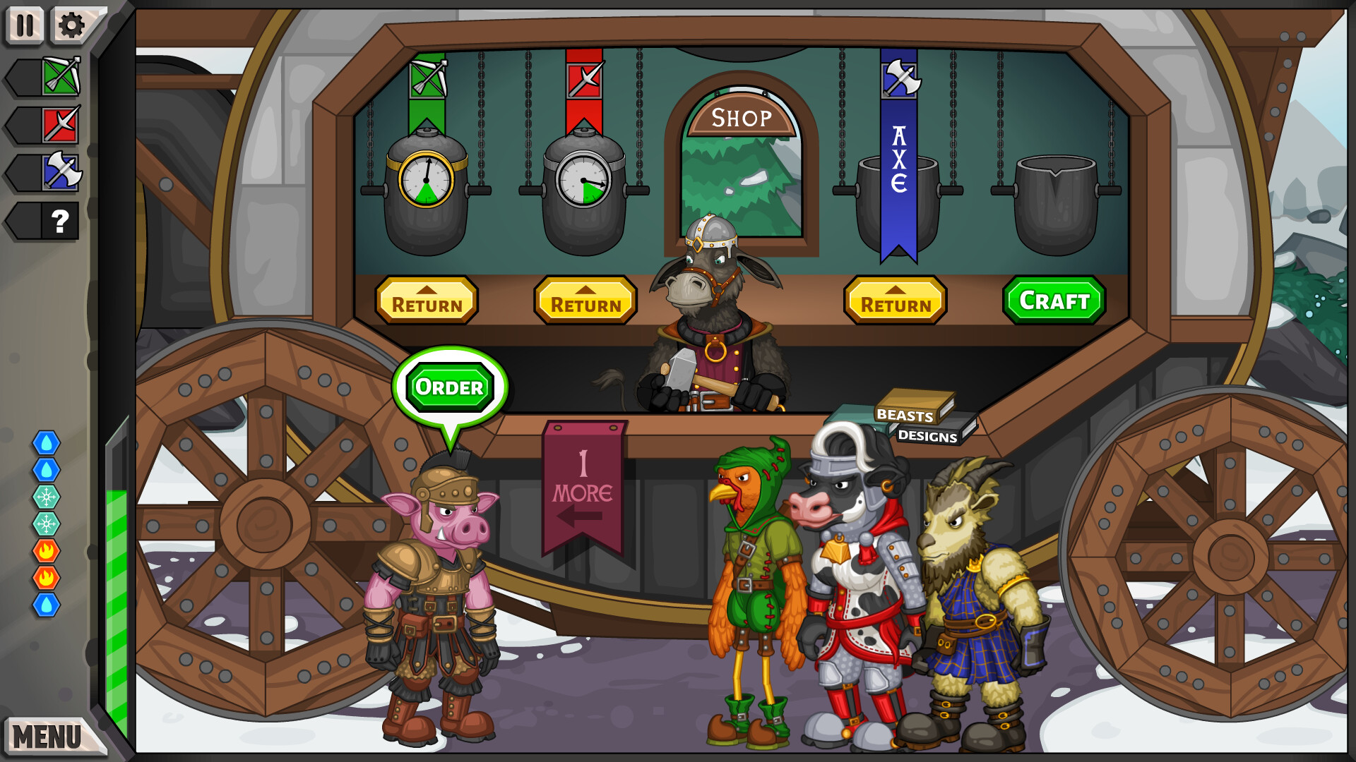 Screenshot thumbnail of Jacksmith: Weapons and Warriors