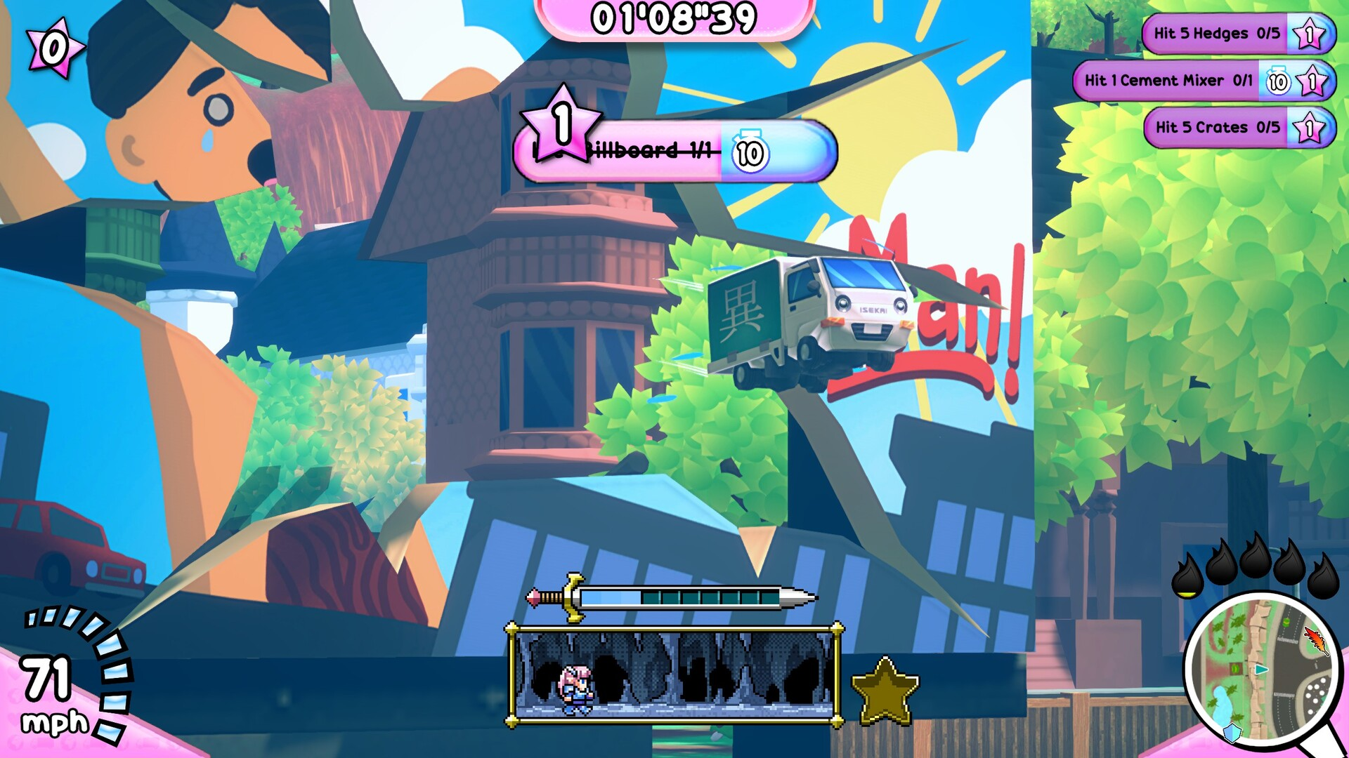 Screenshot thumbnail of Truck-kun is Supporting Me from Another World?!
