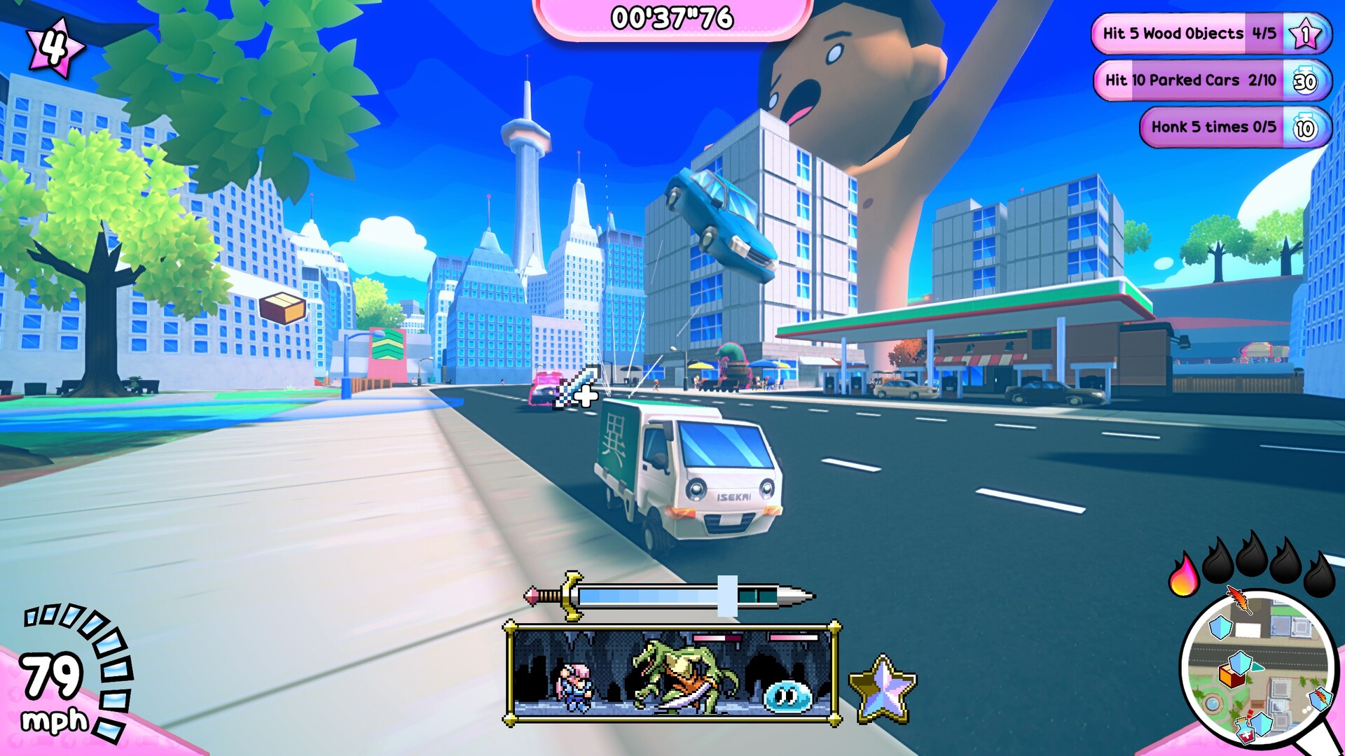 Screenshot thumbnail of Truck-kun is Supporting Me from Another World?!