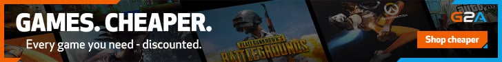 Advert banner for G2A