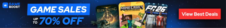 Advert banner for GameBoost