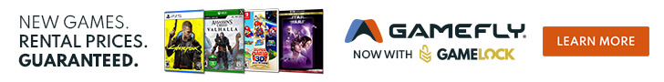 Advert banner for GameFly
