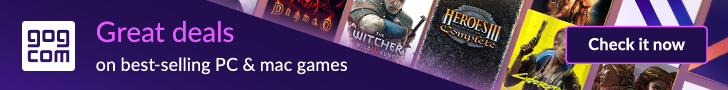 Advert banner for GOG